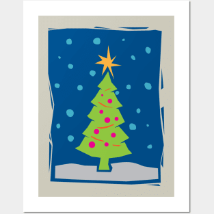 Chistmas Tree - Paper Cut - Clean Posters and Art